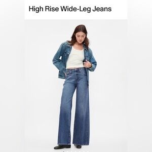 GAP High Rise Wide Leg Jeans